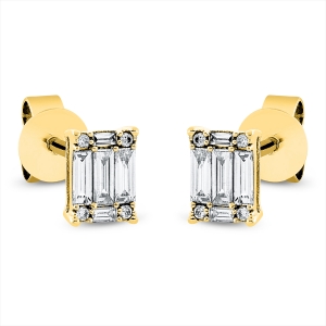 Ohrstecker  18kt Gelbgold mit 0,24ct Diamanten