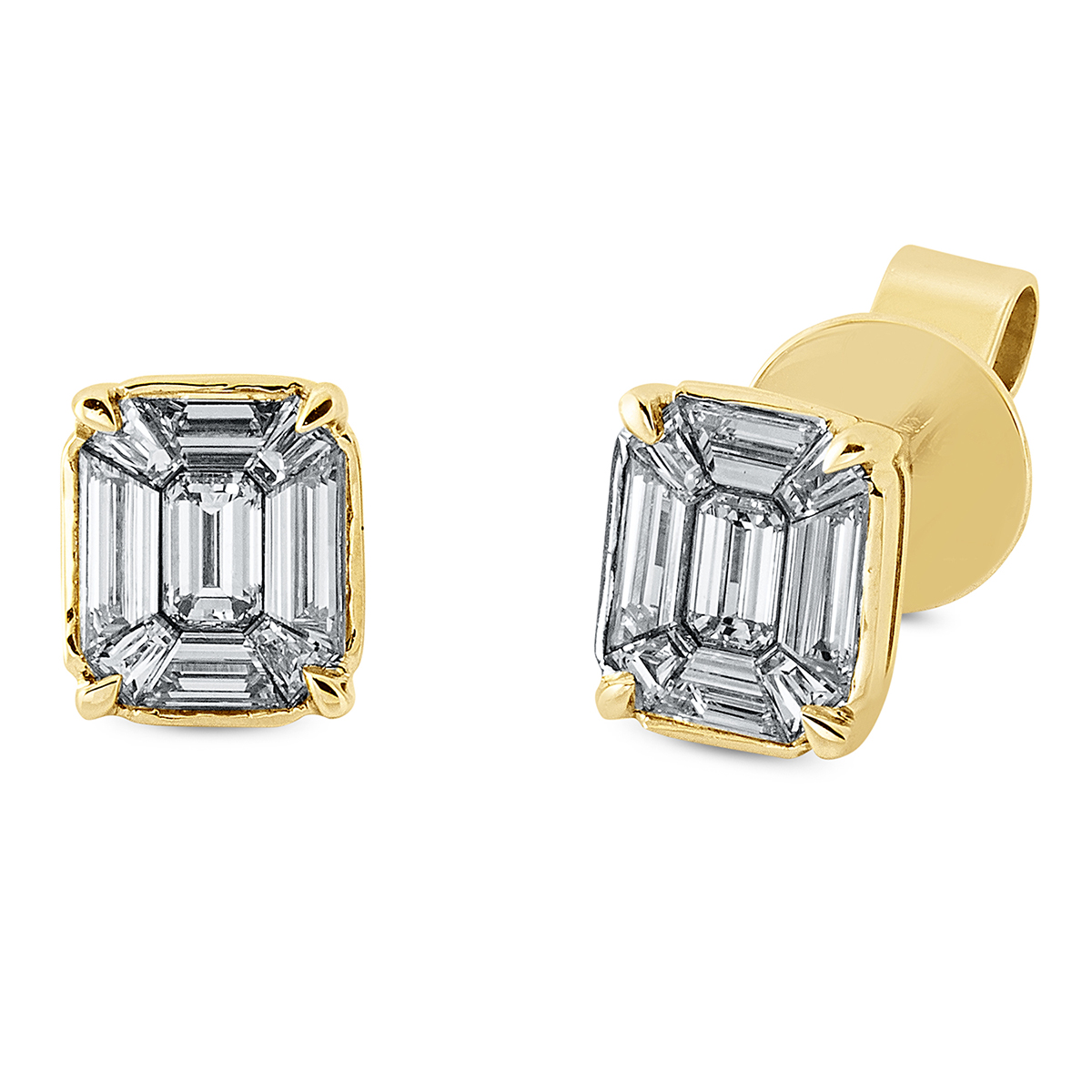 Ohrstecker  18kt Gelbgold mit 0,72ct Diamanten