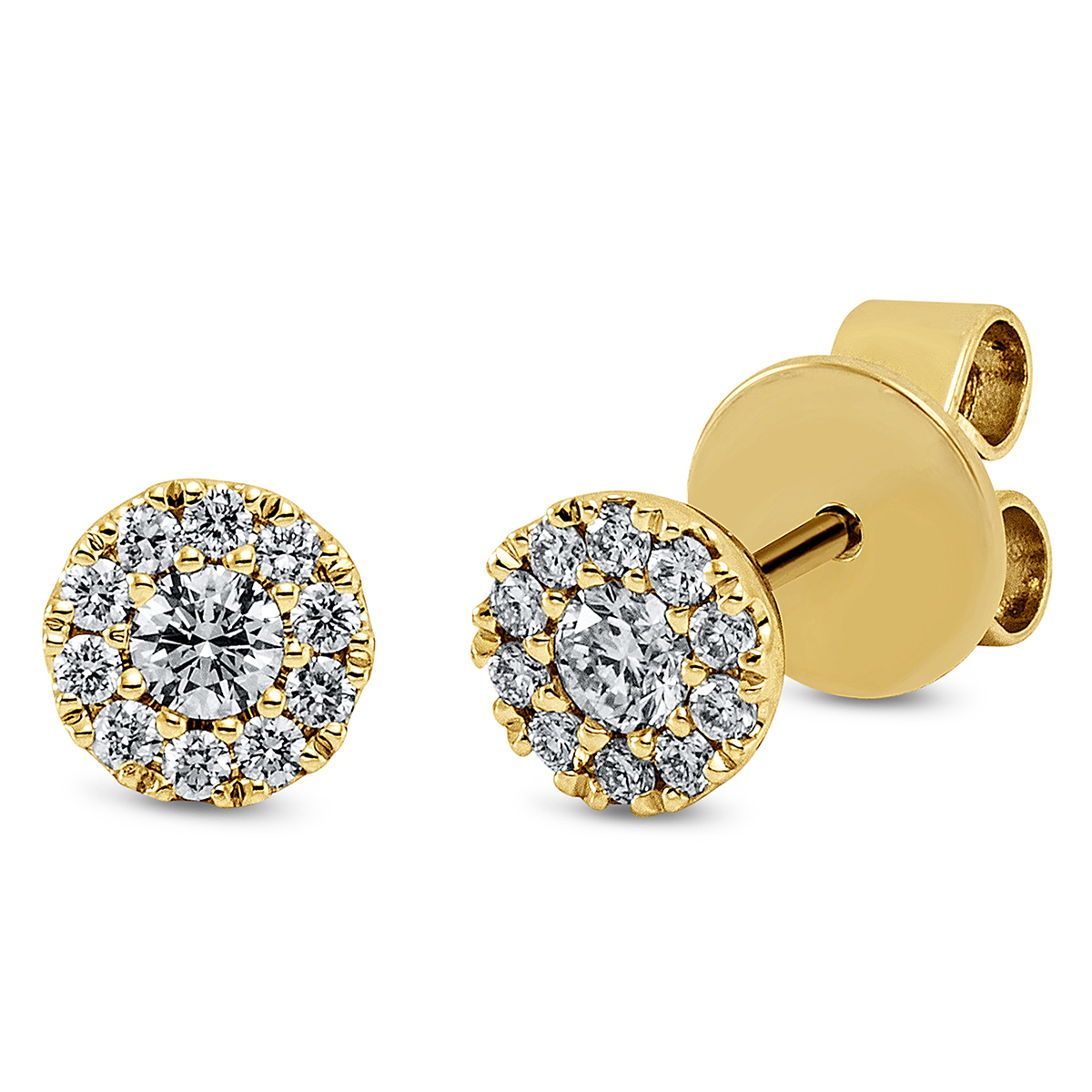 Ohrstecker  18kt Gelbgold mit 0,25ct Diamanten