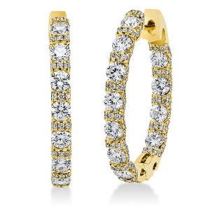 Creolen  18kt Gelbgold mit 2,59ct Diamanten