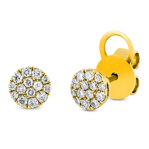 Ohrstecker  14kt Gelbgold mit 0,29ct Diamanten