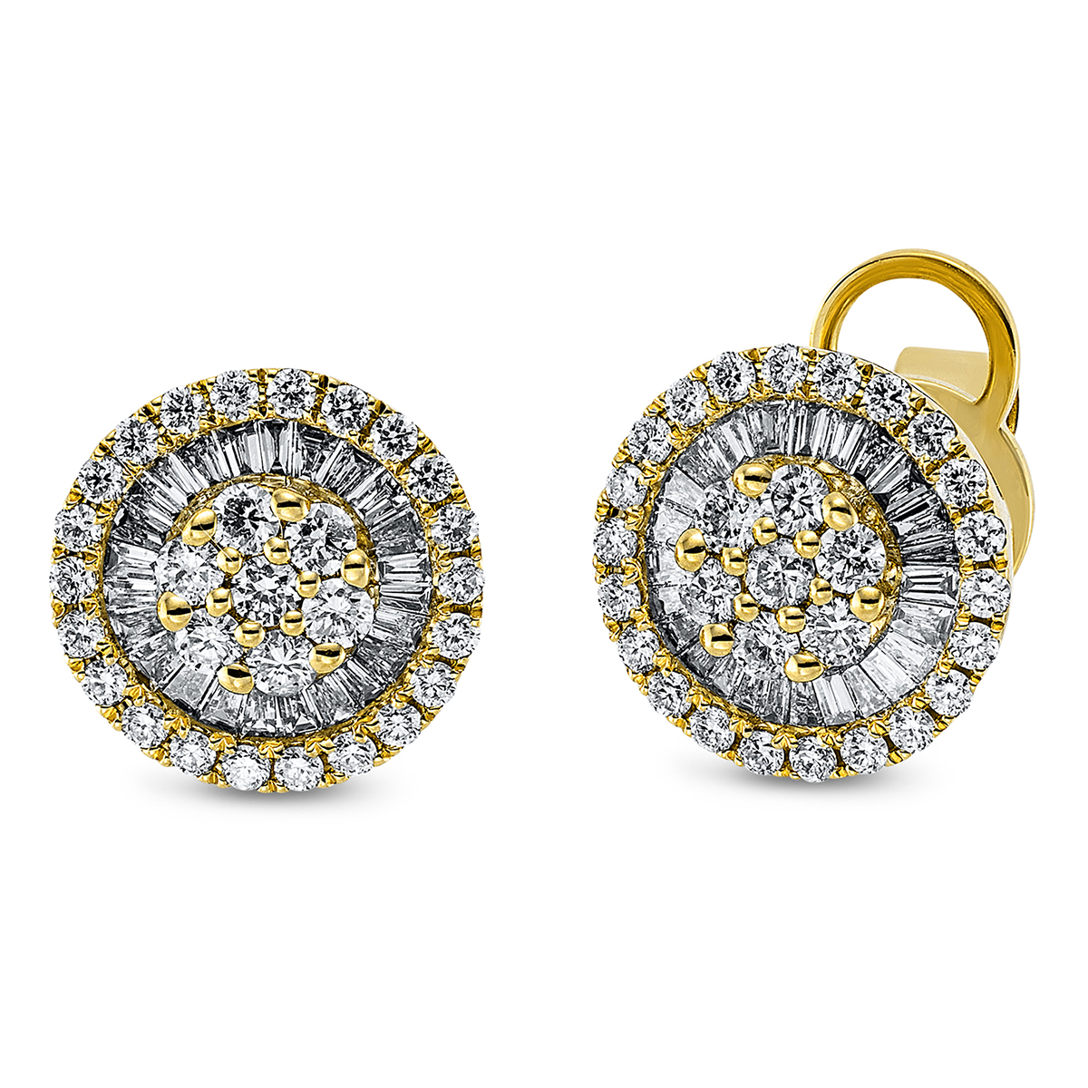 Ohrstecker  18kt Gelbgold mit 0,98ct Diamanten