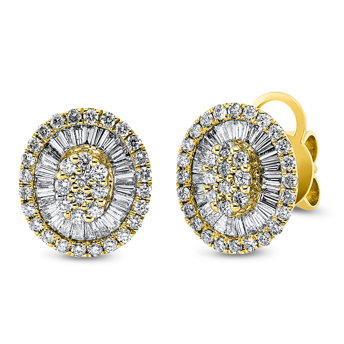 Ohrstecker  18kt Gelbgold mit 1,06ct Diamanten