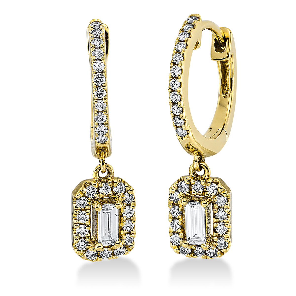 Ohrschmuck  18kt Gelbgold mit 0,36ct Diamanten