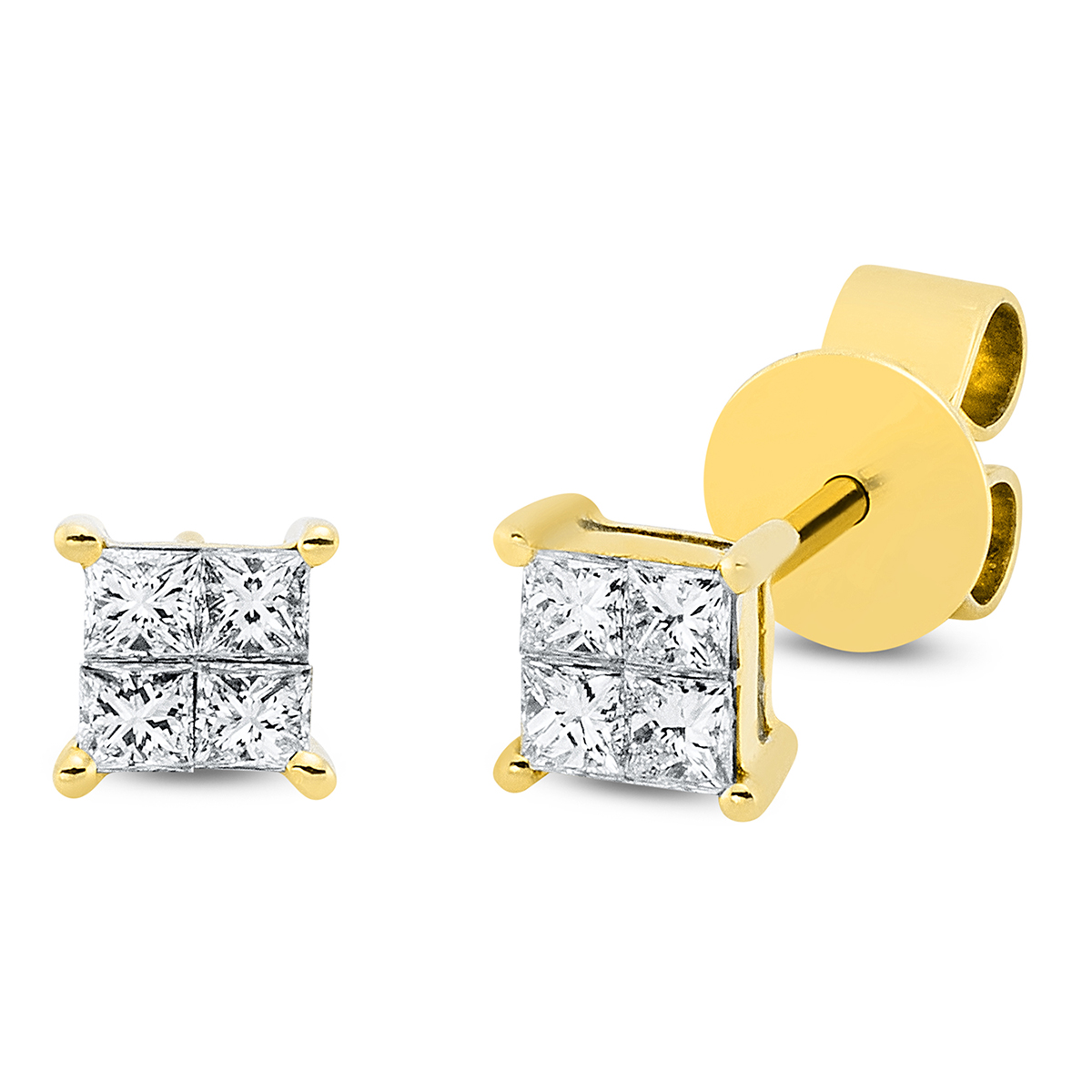 Ohrstecker  18kt Gelbgold mit 0,31ct Diamanten