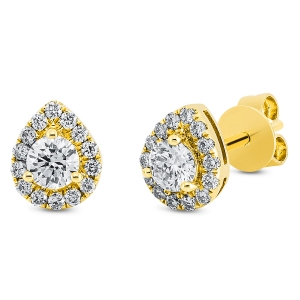 Ohrstecker  18kt Gelbgold mit 0,50ct Diamanten