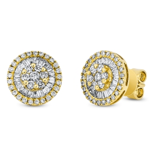 Ohrstecker  18kt Gelbgold mit 0,94ct Diamanten