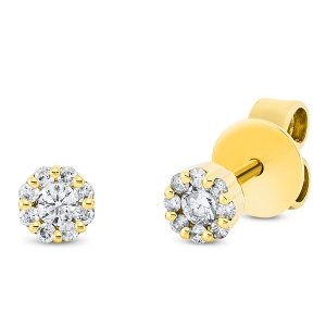 Ohrstecker  18kt Gelbgold mit 0,19ct Diamanten