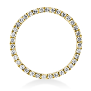 Anhänger  18kt Gelbgold  Kreis mit 0,15ct Diamanten