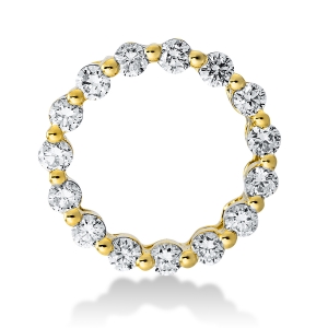 Anhänger  18kt Gelbgold  Kreis mit 0,38ct Diamanten