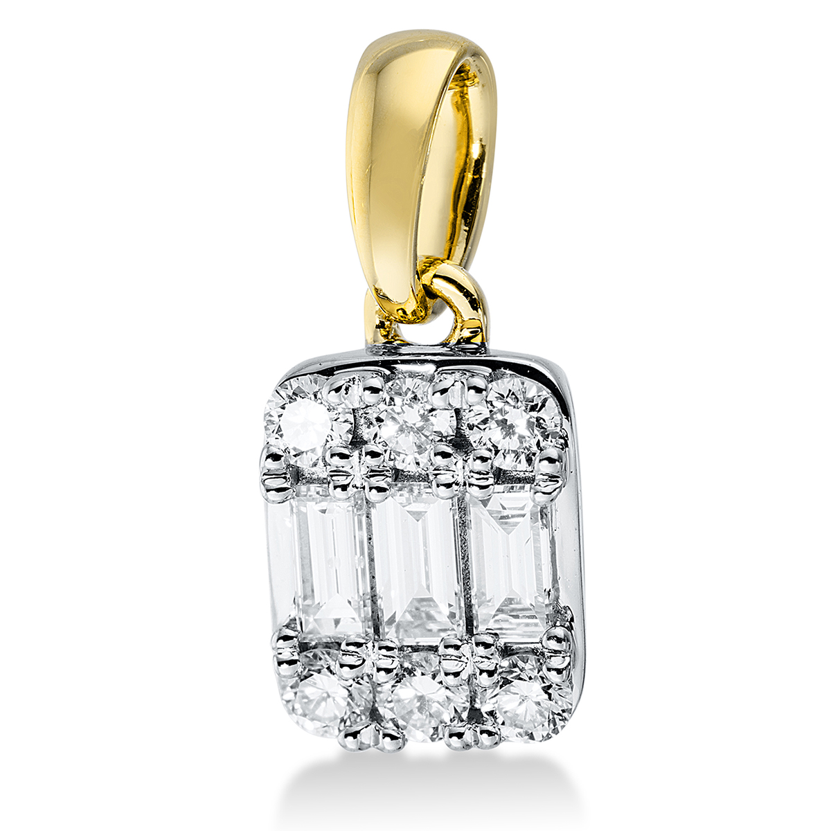 Anhänger  18kt Gelbgold mit 0,25ct Diamanten