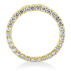 Anhänger  18kt Gelbgold  Kreis mit 0,43ct Diamanten