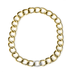 Collier  18kt Gelbgold mit 1,48ct Diamanten