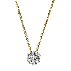 Collier  14kt Gelbgold mit 0,42ct Diamanten