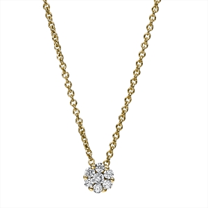 Collier  14kt Gelbgold mit 0,17ct Diamanten