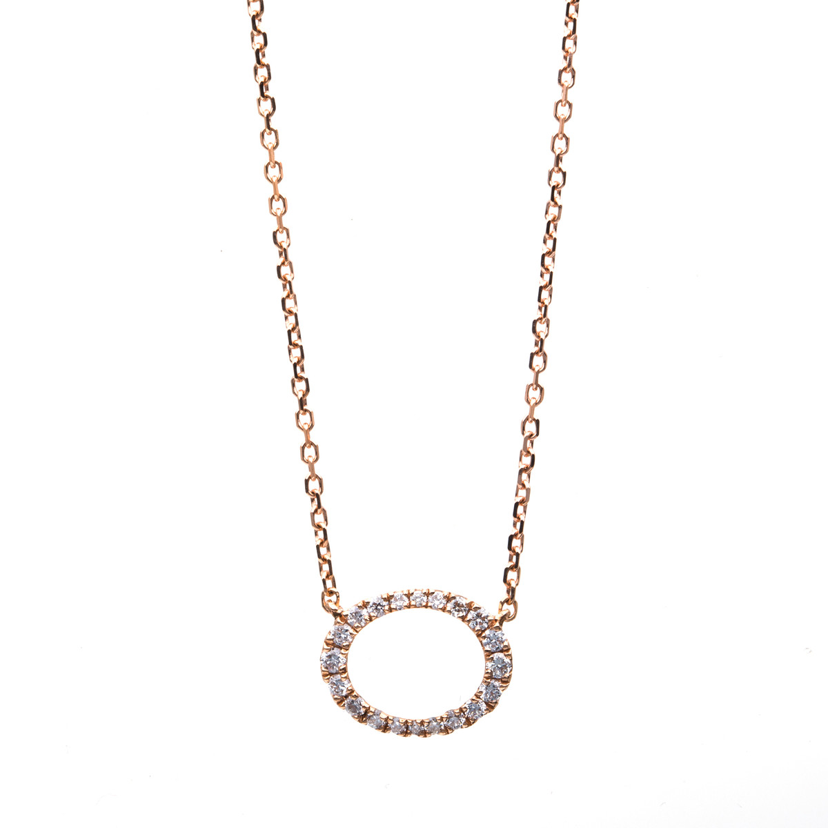 Collier 14 kt RG Oval