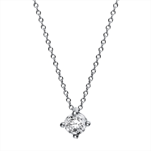 Solitaire Collier 4er-Krappe 18kt Gelbgold GIA2424304972 mit 0,40ct Diamanten