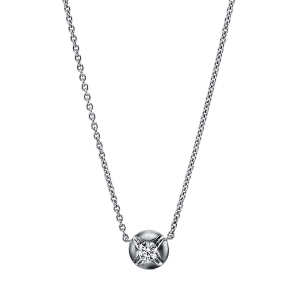 Collier 18 kt GG, mattiert