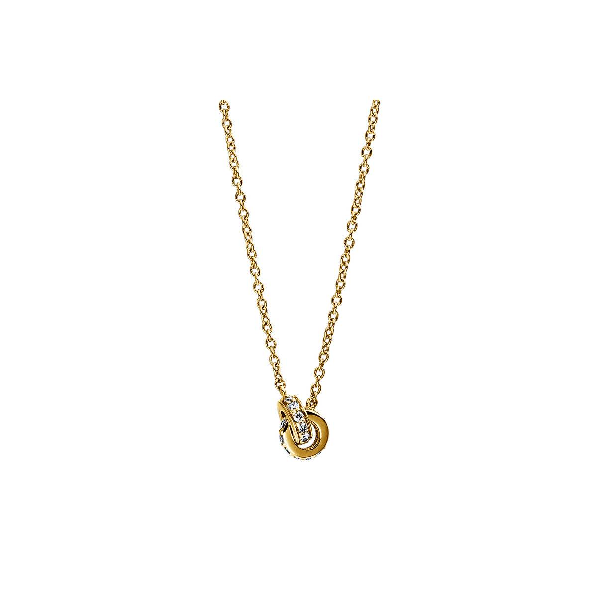 Collier  14kt Gelbgold mit 0,10ct Diamanten