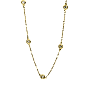 Collier Zarge 14kt Gelbgold mit 0,41ct Diamanten