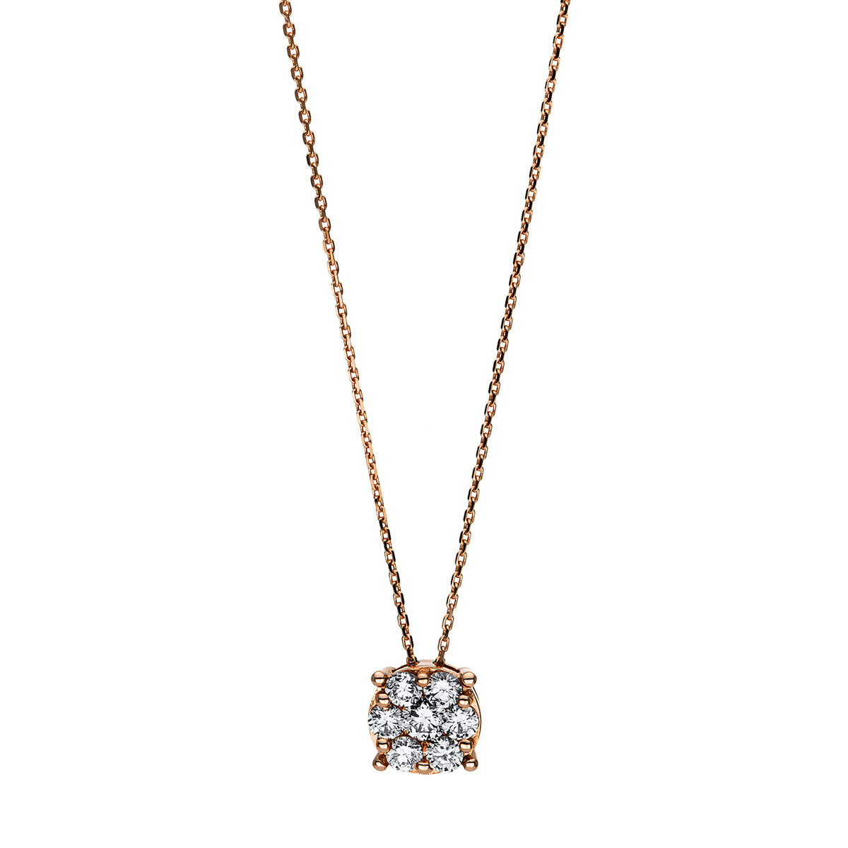 Collier  14kt Rotgold mit 0,29ct Diamanten