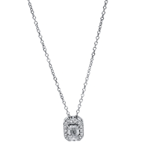 Solitaire Collier  18kt Weißgold mit 0,31ct Diamanten