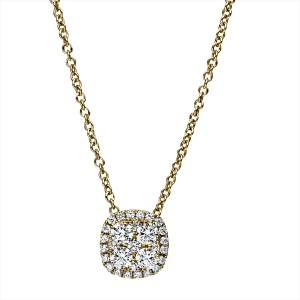 Collier  14kt Gelbgold mit 0,41ct Diamanten