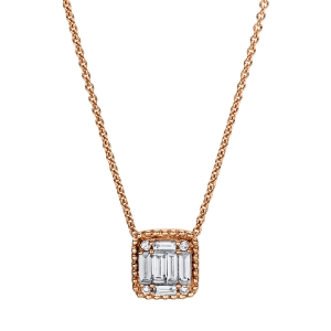 Collier  18kt Rotgold mit 0,22ct Diamanten