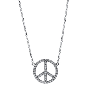 Collier 18 kt RG Peace