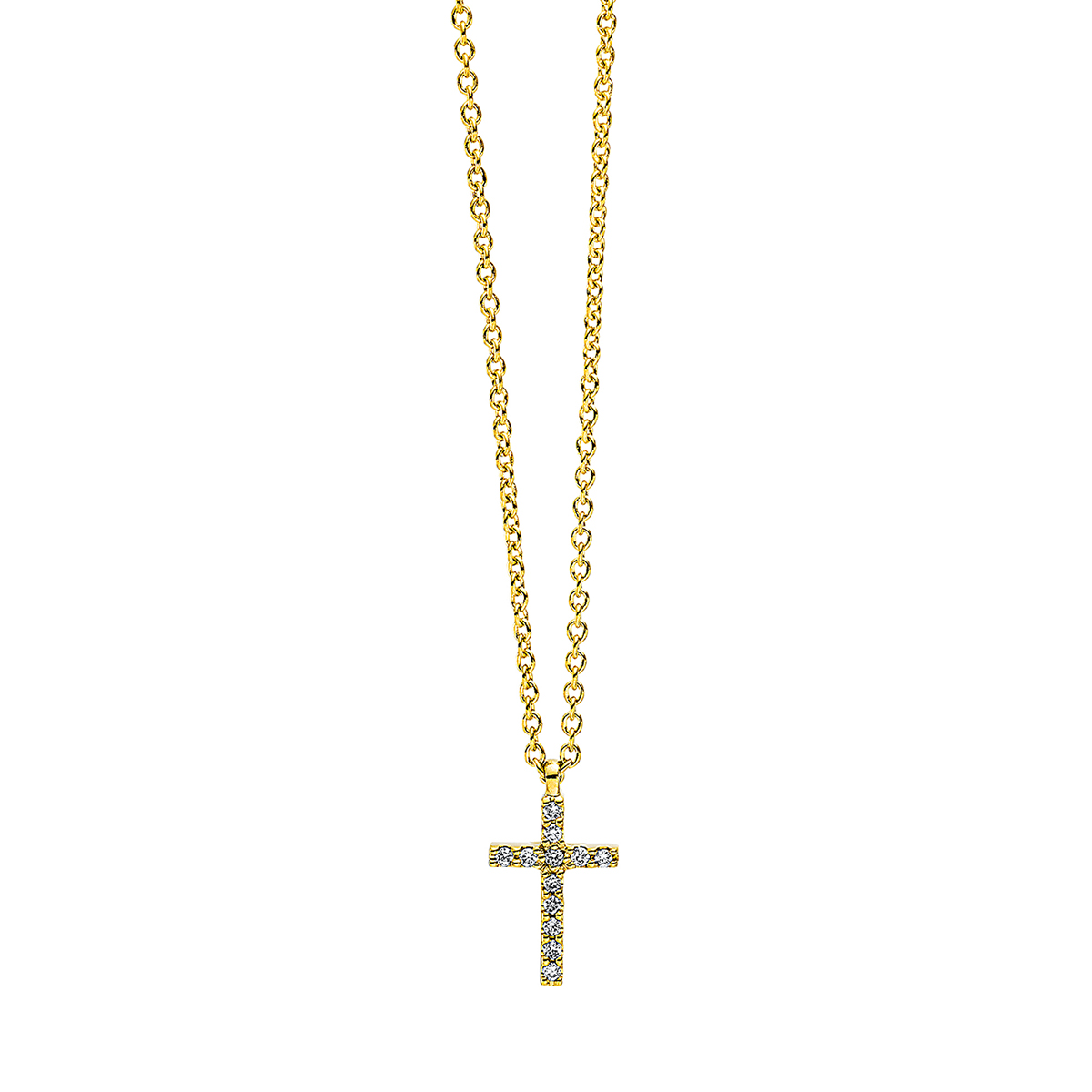 Collier 18 kt GG Kreuz