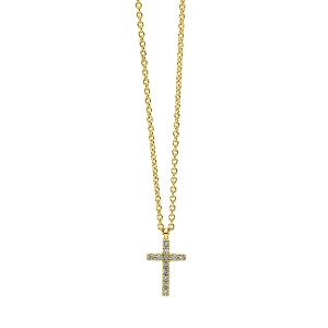 Collier 18 kt GG Kreuz