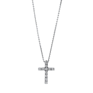 Collier 18 kt GG kreuz