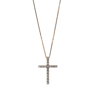 Collier 18 kt GG kreuz