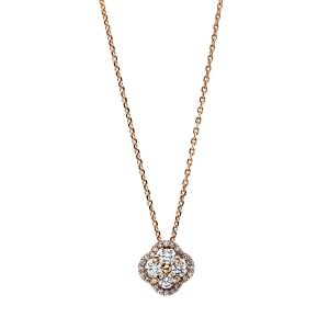 Collier  18kt Rotgold mit 0,39ct Diamanten