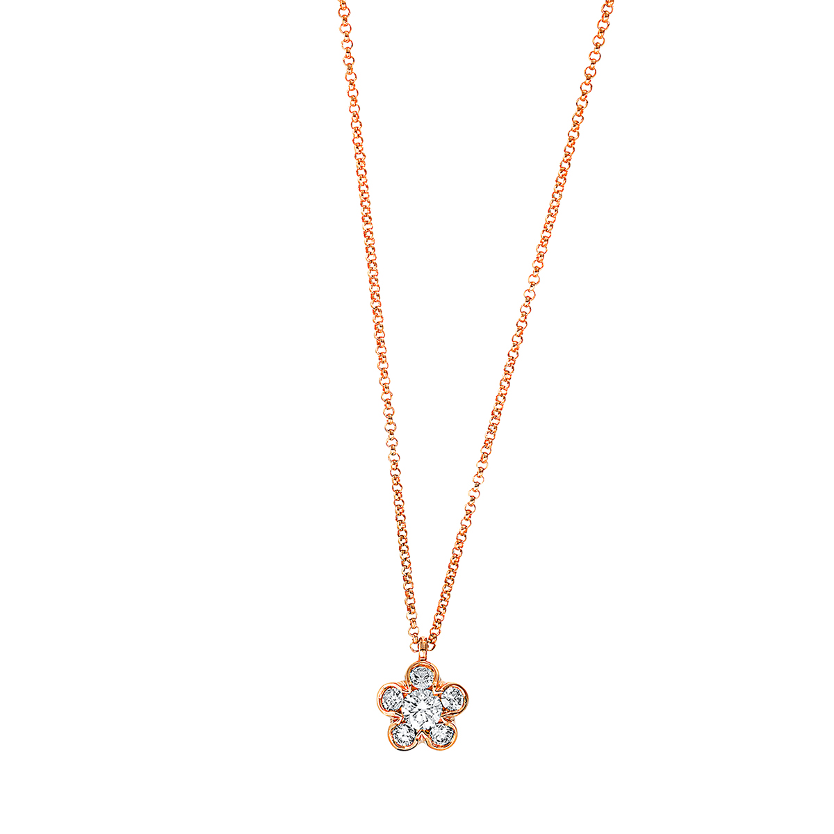 Collier 18 kt RG