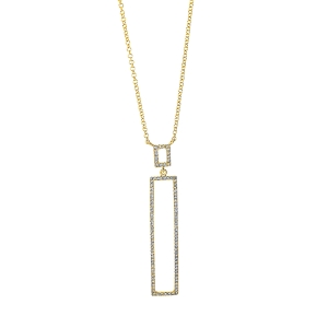 Collier  18kt Gelbgold mit 0,23ct Diamanten