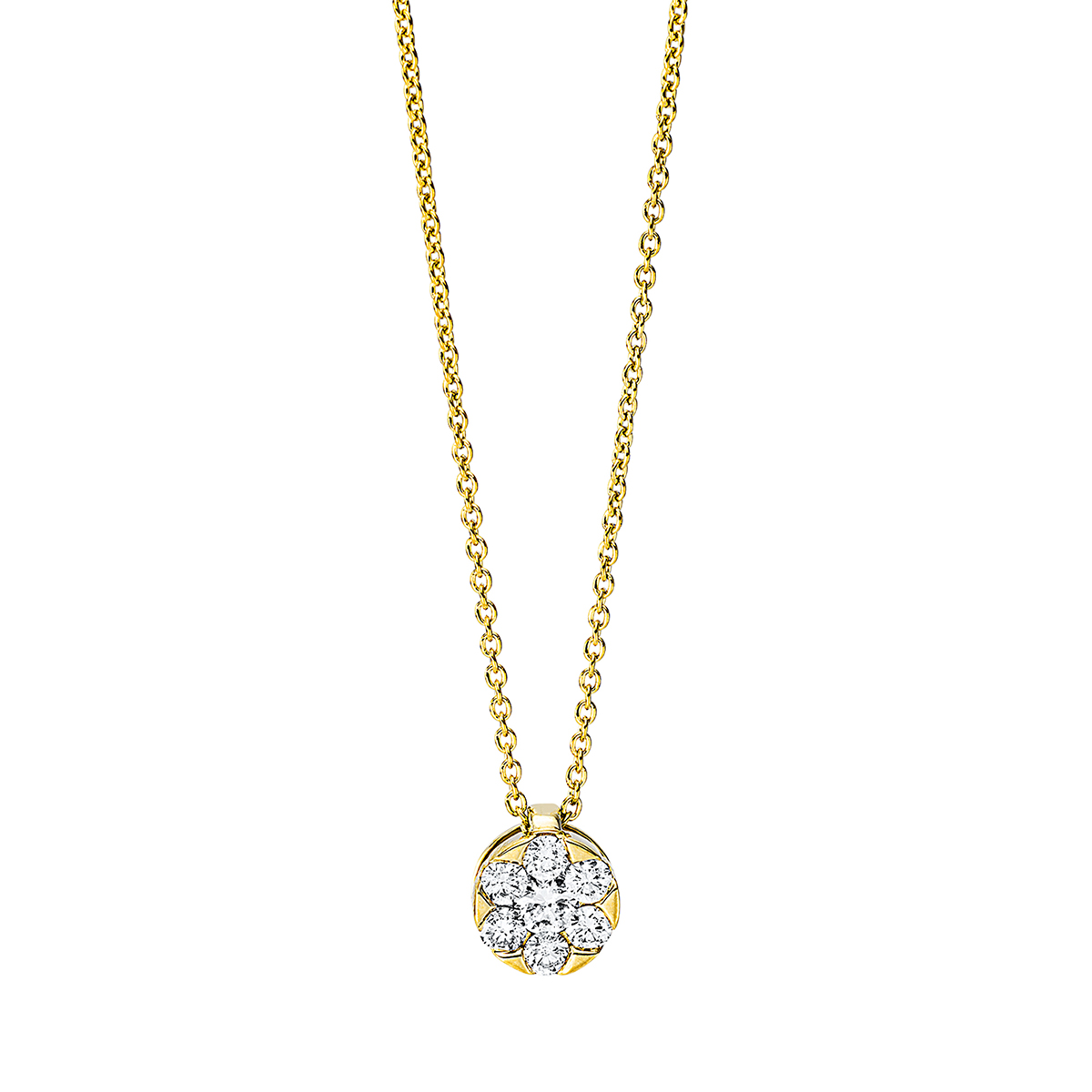 Collier  18kt Gelbgold mit 0,26ct Diamanten