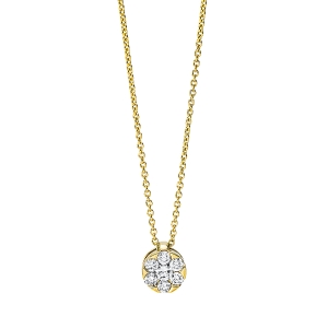 Collier  18kt Gelbgold mit 0,26ct Diamanten