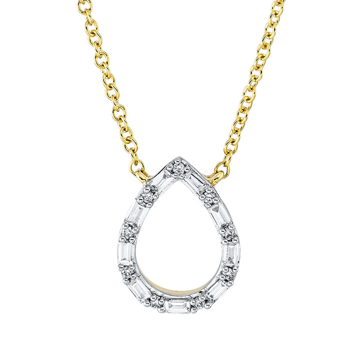 Collier 18 kt GG Tropfen