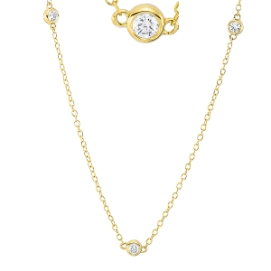 Collier 18 kt GG, mit ZÖ 40 cm + 43 cm