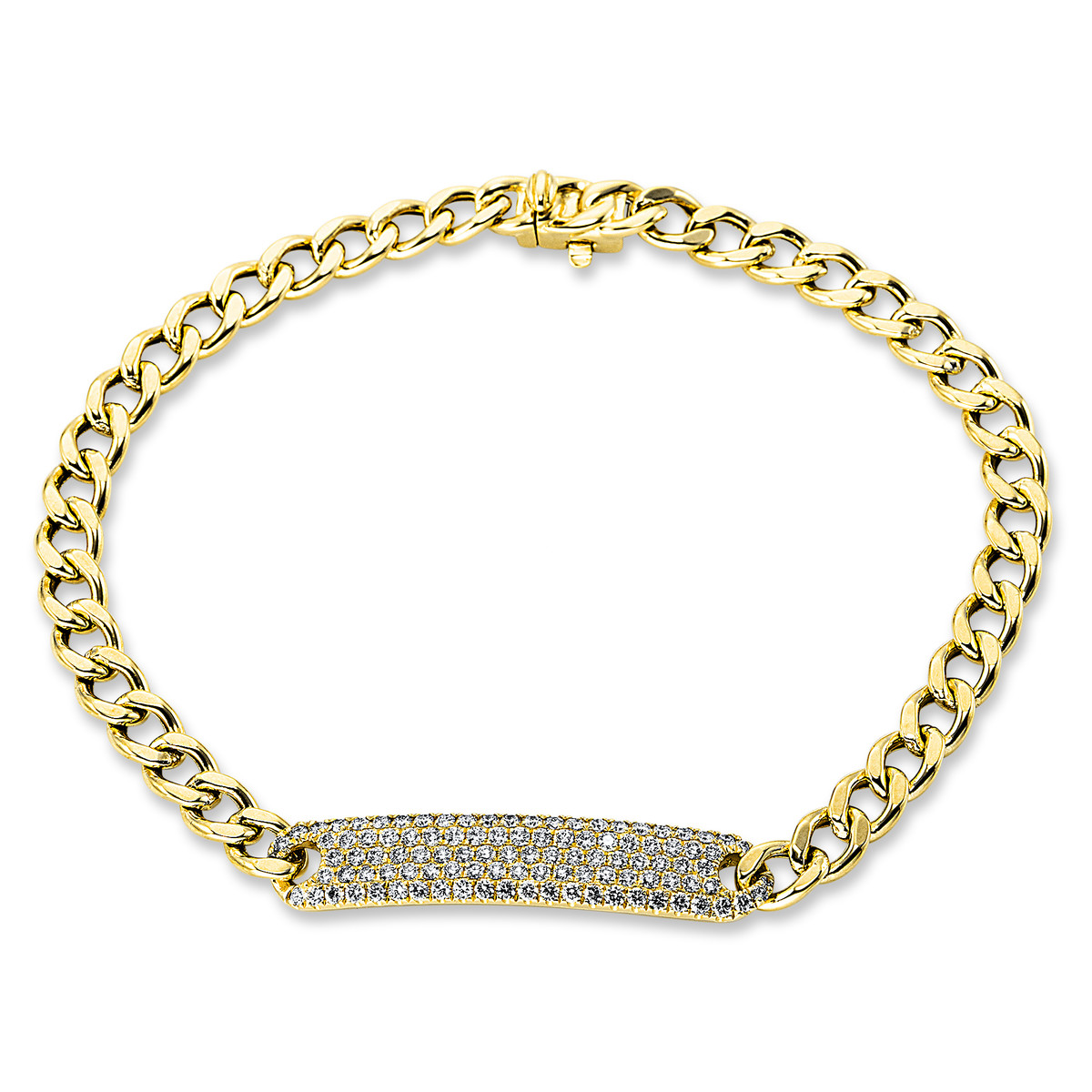 Pavé Armband  18kt Gelbgold mit 0,79ct Diamanten