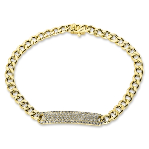 Pavé Armband  18kt Gelbgold mit 0,79ct Diamanten