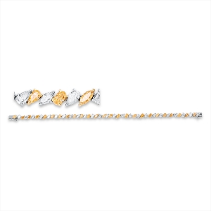 Armband  18kt Weißgold / Gelbgold mit 6,82ct Diamanten