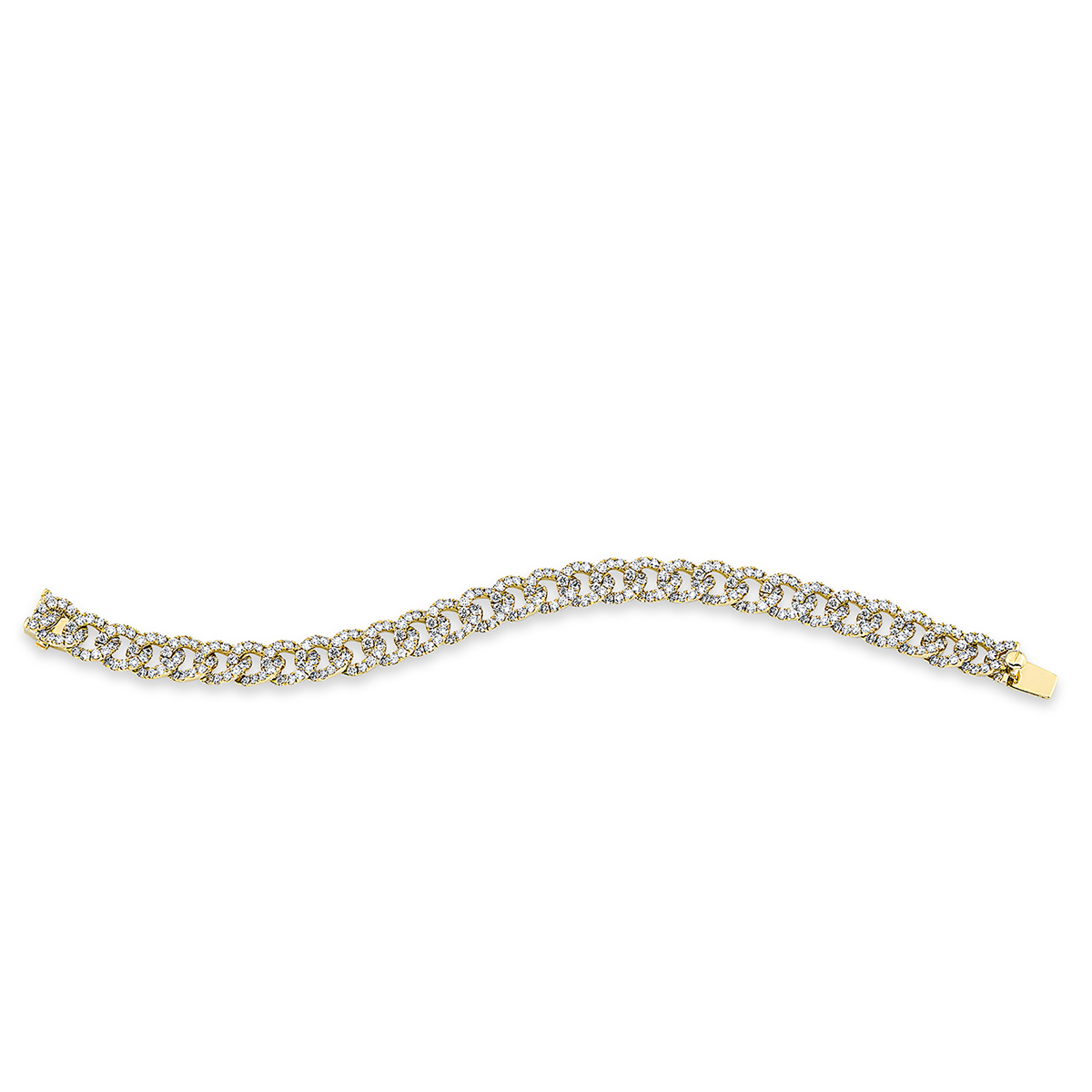 Armband  18kt Gelbgold mit 9,80ct Diamanten