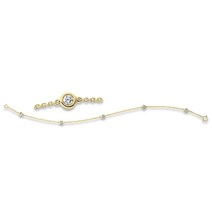 Armband  18kt Gelbgold mit 0,24ct Diamanten