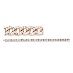 Armband  18kt Rotgold mit 3,94ct Diamanten