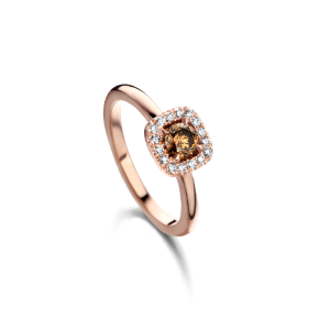 Bild von Bloch Wed-Fit Ring 18K Rosegold mit Diamanten