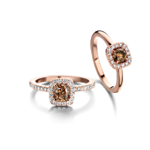 Bild von Bloch Wed-Fit Ring 18K Rosegold mit Diamanten