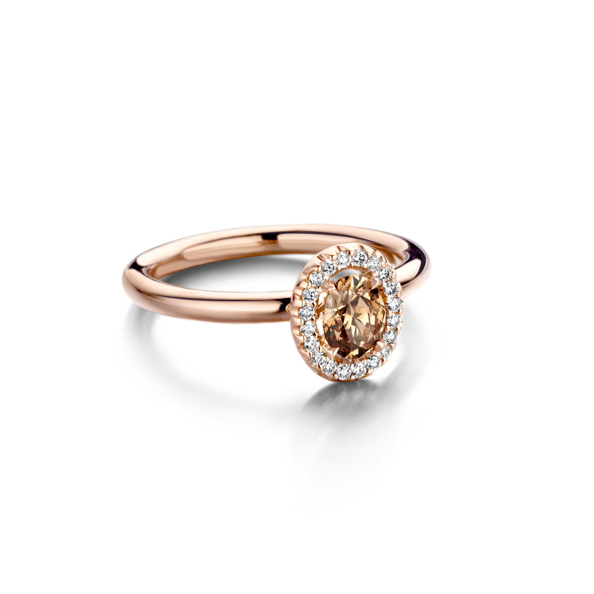 Bild von Bloch Wed-Fit Ring 18K Rosegold mit Diamanten