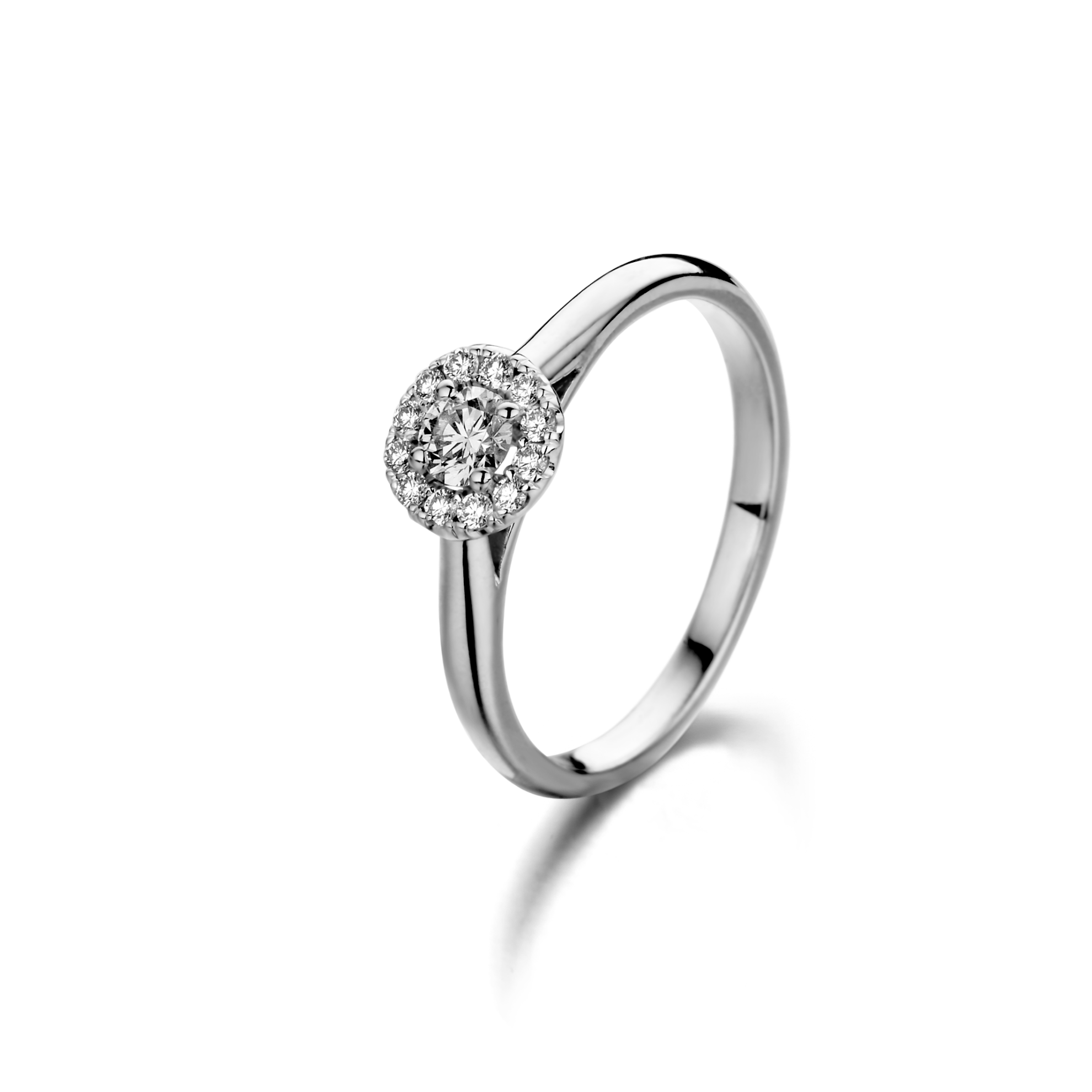 Bild von Bloch Wed-Fit Ring 18K Weißgold mit Diamanten